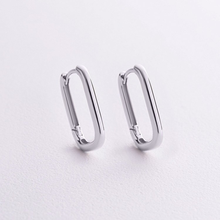 Серьги "Kirsten" в белом золоте с08924 от ювелирного магазина Оникс