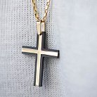 Хрест із жовтого золота (цирконій) 603-00007 от ювелирного магазина Оникс - 5
