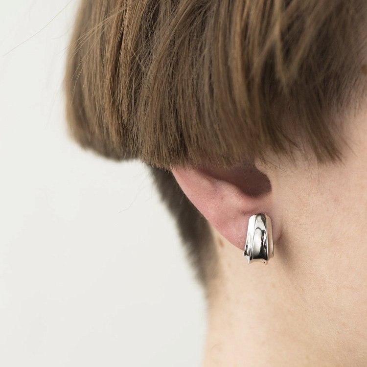 Золотые серьги на английской застежке с05057 от ювелирного магазина Оникс - 2