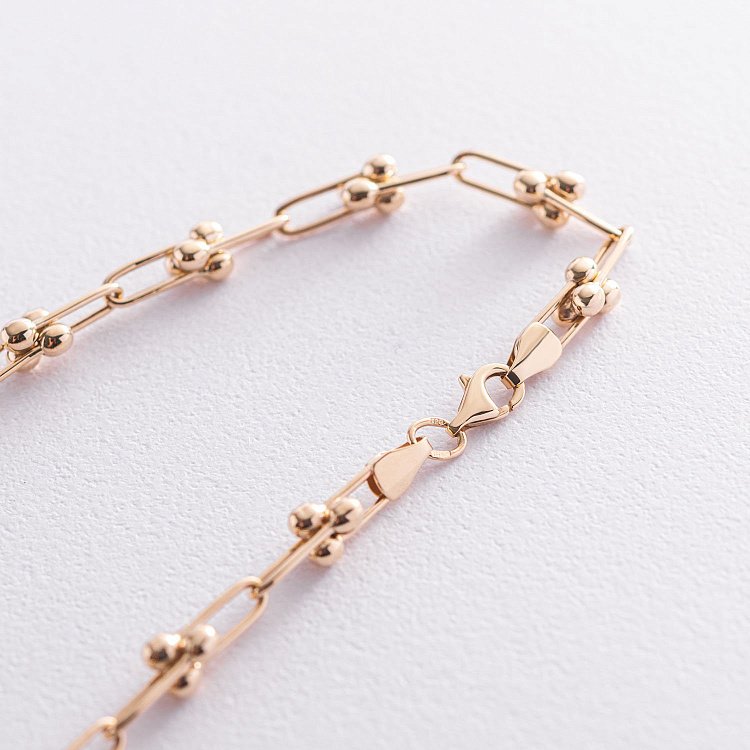 Колье "Фантазия" в желтом золоте кол01878 от ювелирного магазина Оникс - 4