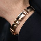 Чоловічий золотий браслет (гематит) б05269 от ювелирного магазина Оникс - 1