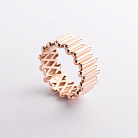 Золота каблучка "Agnes" у червоному золоті к08435 от ювелирного магазина Оникс