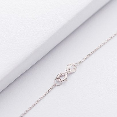 Серебряное колье без камней 18790 №4