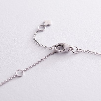 Золотое колье "Клевер" с бриллиантами колб0041lg №8