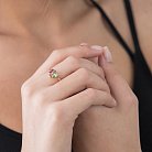 Эксклюзивное золотое кольцо с горным хрусталем 0632 от ювелирного магазина Оникс