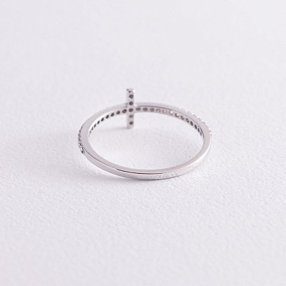 Кольцо "Дейзи" в белом золоте (фианиты) з3913б №3