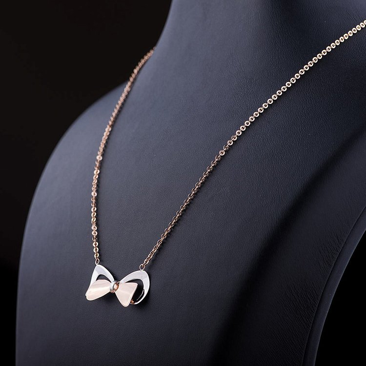 Золоте кольє "Бантик" кол01037 від ювелірного магазину Онікс