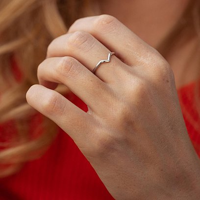 Каблучка "Viola" у сріблі 7066 №2