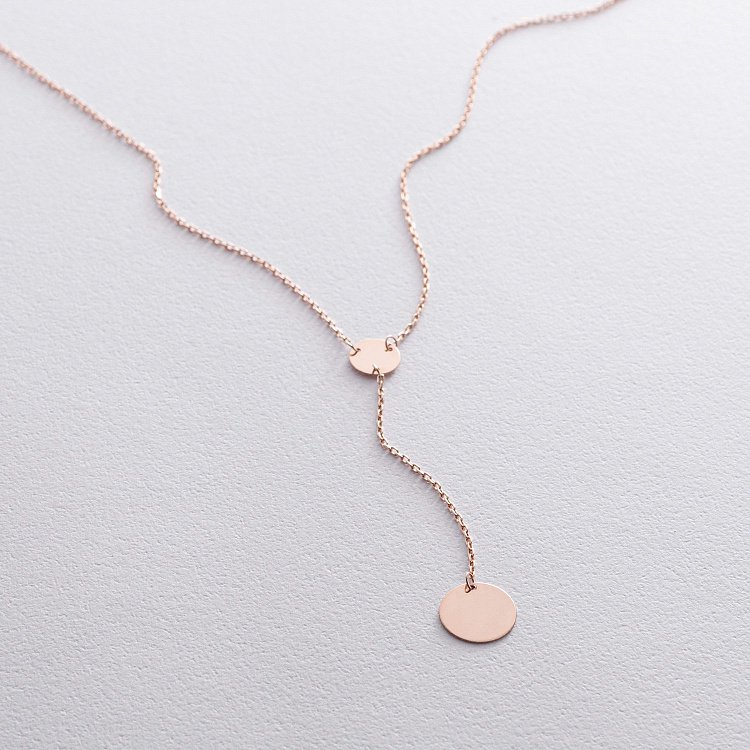 Золотое колье "Монетки" (возможна гравировка) кол01479 от ювелирного магазина Оникс - 9