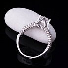 Серебряное кольцо (фианиты, родий) 111206 от ювелирного магазина Оникс - 1