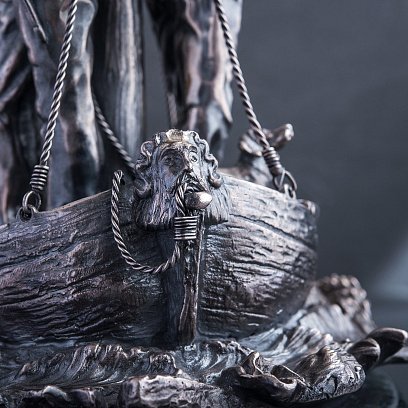 Срібний свічник "Моряки на кораблі" сер00027 №2