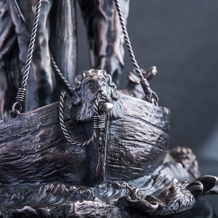 Срібний свічник "Моряки на кораблі" сер00027 від ювелірного магазину Онікс - 1