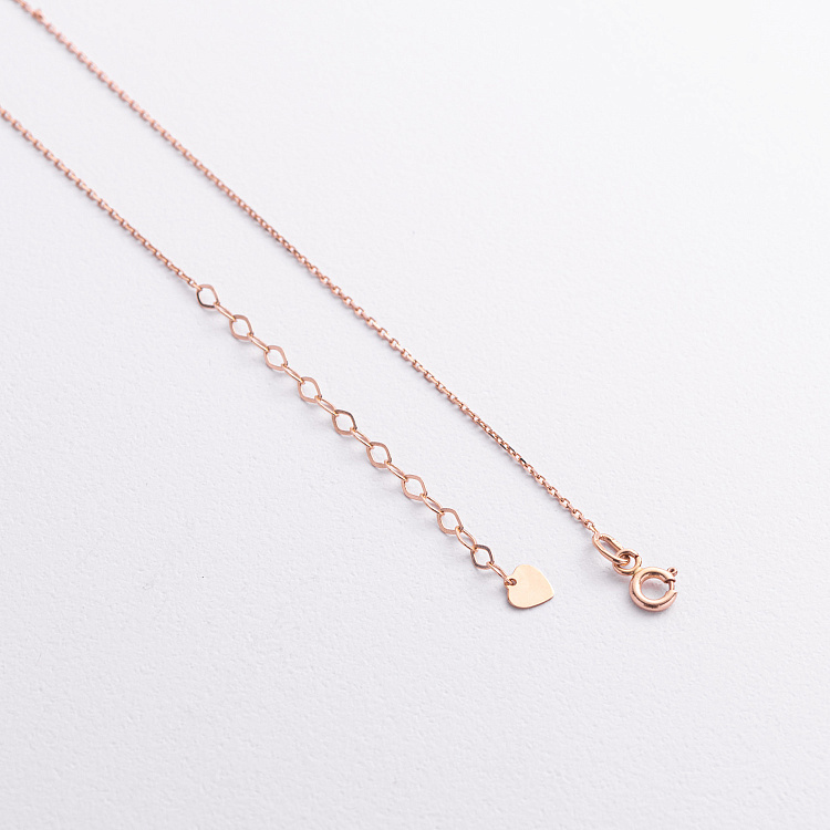 Кольє "Монетка" у червоному золоті (можливе гравіювання) кол02611 від ювелірного магазину Онікс - 2