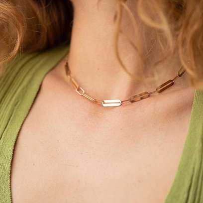 Кольє - ланцюжок у червоному золоті кол02390 №3