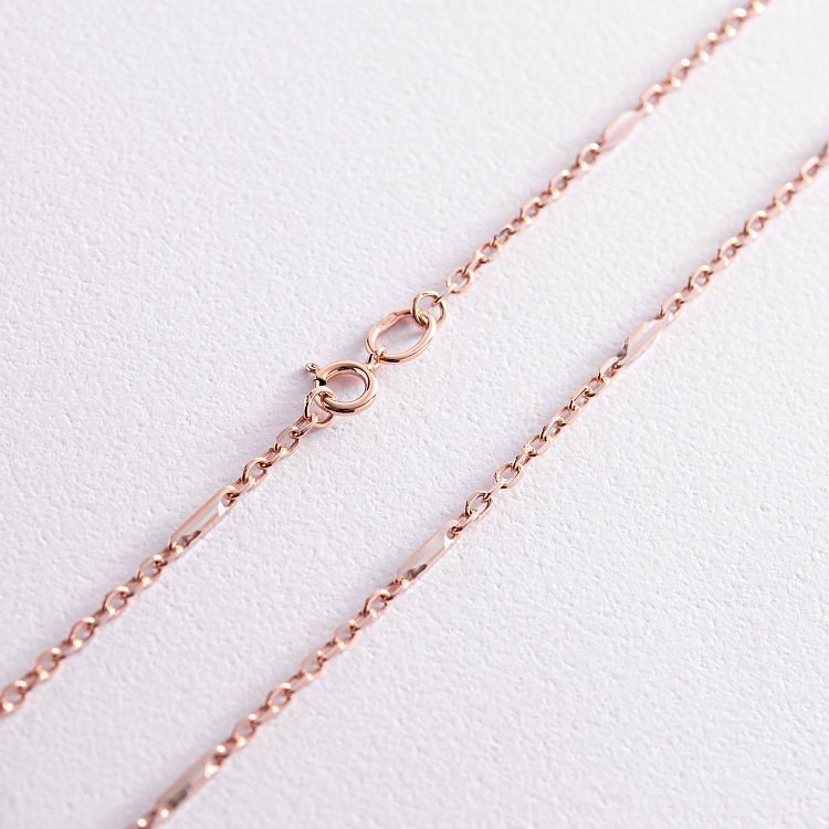 Колье - цепочка в красном золоте ц00455 от ювелирного магазина Оникс - 2