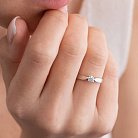 Помолвочное золотое кольцо с бриллиантом 220671121 от ювелирного магазина Оникс - 5