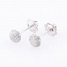 Золоті сережки-пусети з діамантами T03084K от ювелирного магазина Оникс - 1