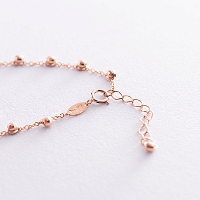 Кольє в червоному золоті "Кульки" кол01617 №4