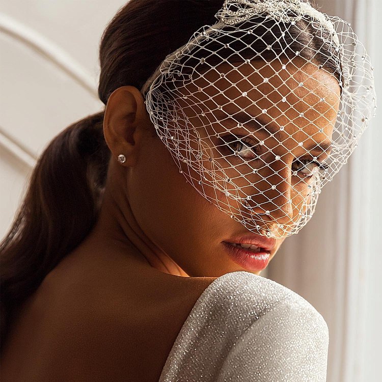 Золотые серьги-гвоздики с фианитами 8 мм с03535 от ювелирного магазина Оникс - 13