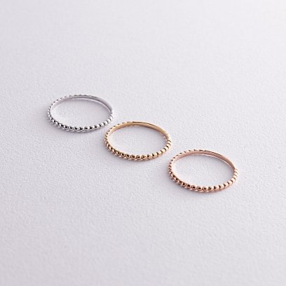 Кольцо в красном золоте к06601 №13