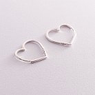 Срібні сережки "Сердечки" 123093 от ювелирного магазина Оникс
