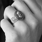 Мужское серебряное кольцо "Викинг" 424 от ювелирного магазина Оникс - 6