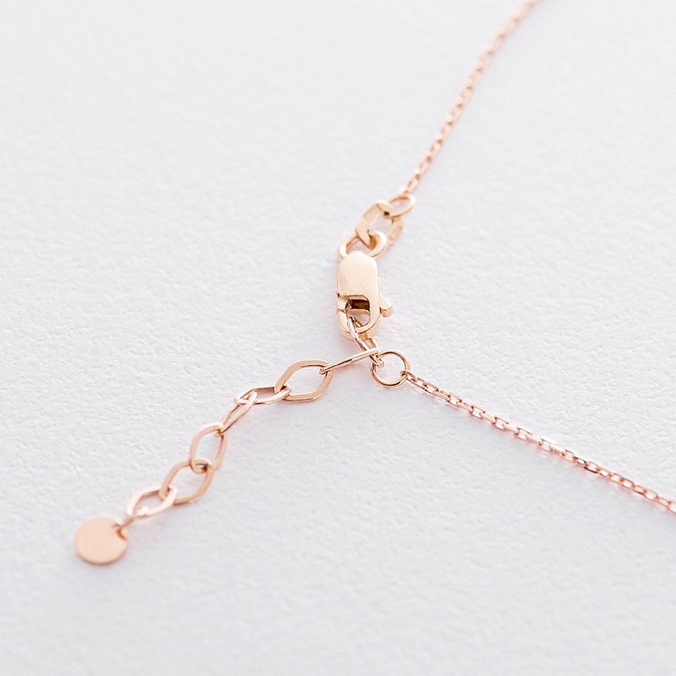 Золотое колье "От сердца к сердцу" кол01444 от ювелирного магазина Оникс - 1