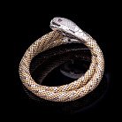 Ексклюзивний золотий браслет "Змія" з фіанітами б01999 от ювелирного магазина Оникс