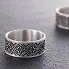 Серебряное обручальное кольцо "Вышиванка" 1114обр от ювелирного магазина Оникс - 14