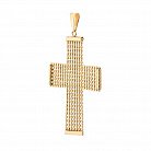 Золотий хрестик без каменів ШС01-00082 от ювелирного магазина Оникс - 1