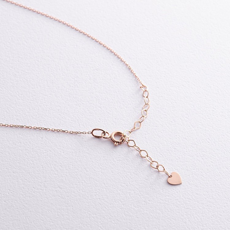 Колье с шариками и жемчугом (красное золото) кол02406 от ювелирного магазина Оникс - 7