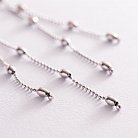 Срібні висячі сережки з кульками 123074 от ювелирного магазина Оникс - 2