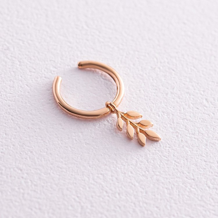 Каффа "Веточка" в красном золоте с08039 от ювелирного магазина Оникс