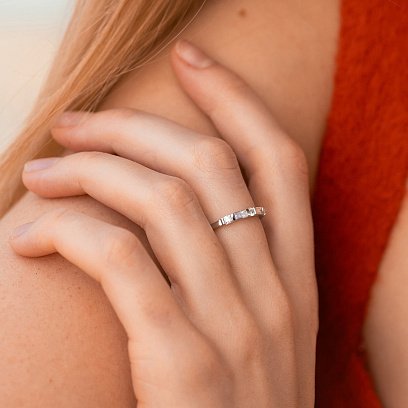 Золотое кольцо с бриллиантами кб0548sm №2