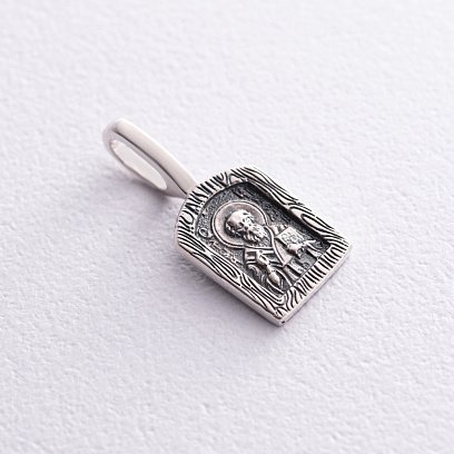 Срібна ладанка "Святитель Миколай Чудотворець" 132970 №4
