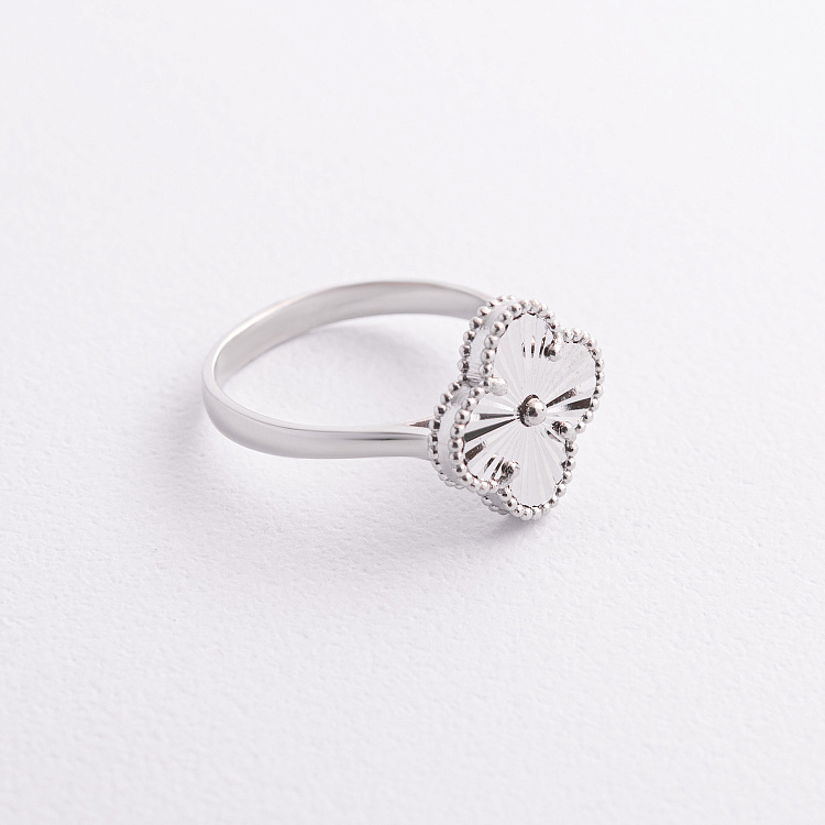 Срібна каблучка "Конюшина" 112832 від ювелірного магазину Онікс - 1