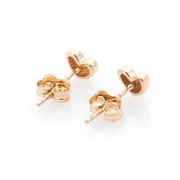 Золоті сережки-пусети "Сердечки" с05346 від ювелірного магазину Онікс - 1