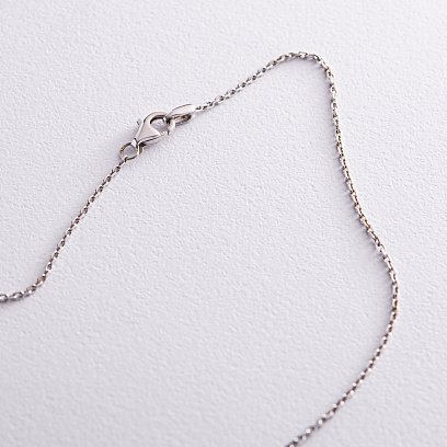 Золоте кольє з діамантами колм0289 №5