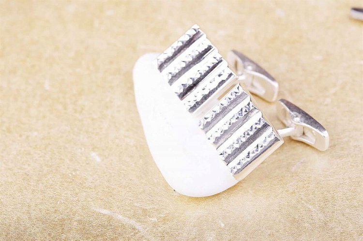 Срібні запонки 25006 від ювелірного магазину Онікс - 4