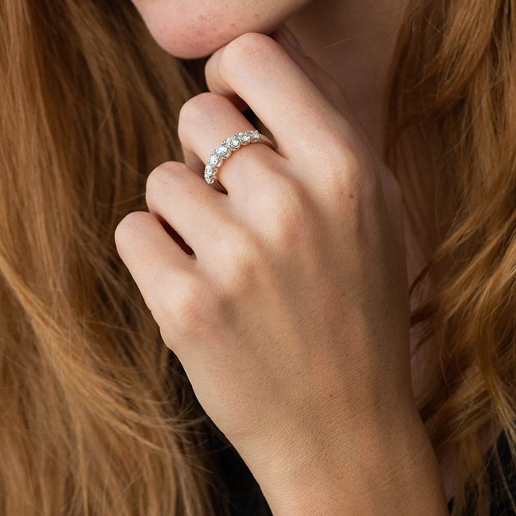 Золота каблучка з діамантами кб0184nl від ювелірного магазину Онікс - 2