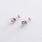 Золоті сережки-пусети (діамант) E04376 от ювелирного магазина Оникс - 2