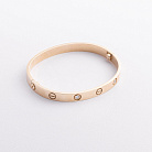 Жорсткий браслет "Love" з діамантами (жовте золото) бб0059м от ювелирного магазина Оникс - 1