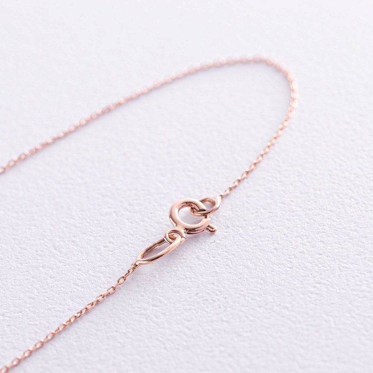 Золоте кольє з заручальною каблучкою (фіаніт) кол00989 від ювелірного магазину Онікс - 3