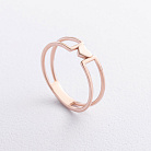 Золотое кольцо "Сердечко" к08480 от ювелирного магазина Оникс - 1