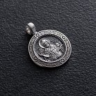 Серебряная подвеска "Св. Николай Чудотворец" с чернением 132987 от ювелирного магазина Оникс - 1