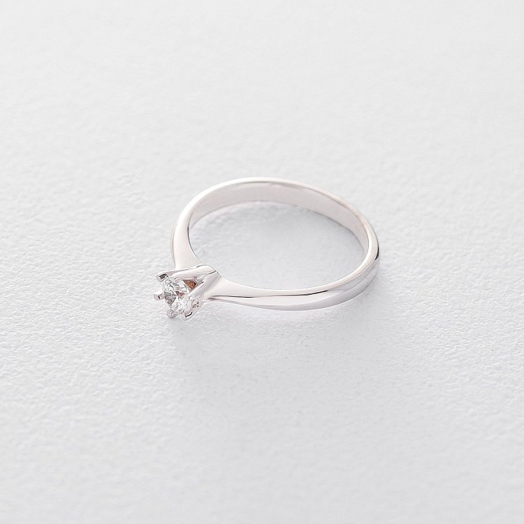 Золота заручальна каблучка (циркон Swarovski) к06297 від ювелірного магазину Онікс