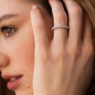 Cеребряное кольцо с дорожкой камней (фианиты) 8150 от ювелирного магазина Оникс - 7