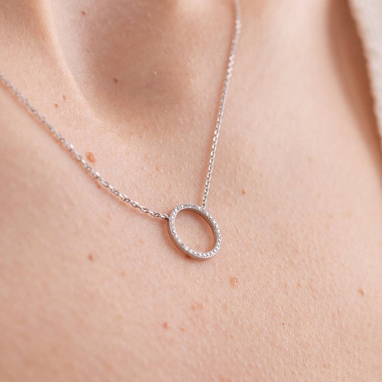 Золотое колье "Круговорот" с бриллиантами 719721121 от ювелирного магазина Оникс - 9