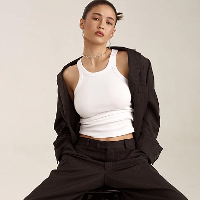 Серебряное колье "Свобода" 181037 №25