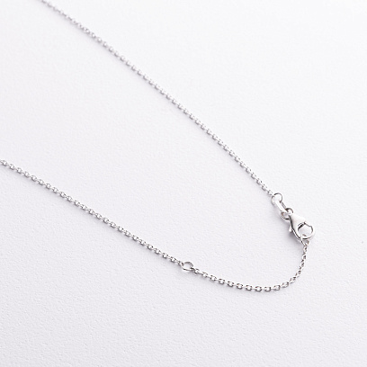 Золоте кольє "Сердечко" з діамантами і рубінами колб0186va №3